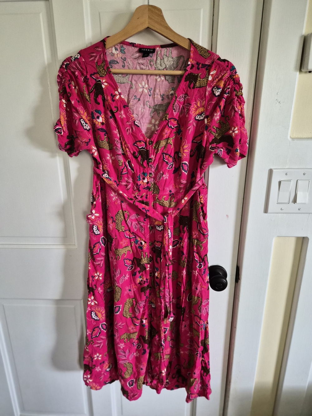 Torrid Women’s Fuchsia Floral Dress